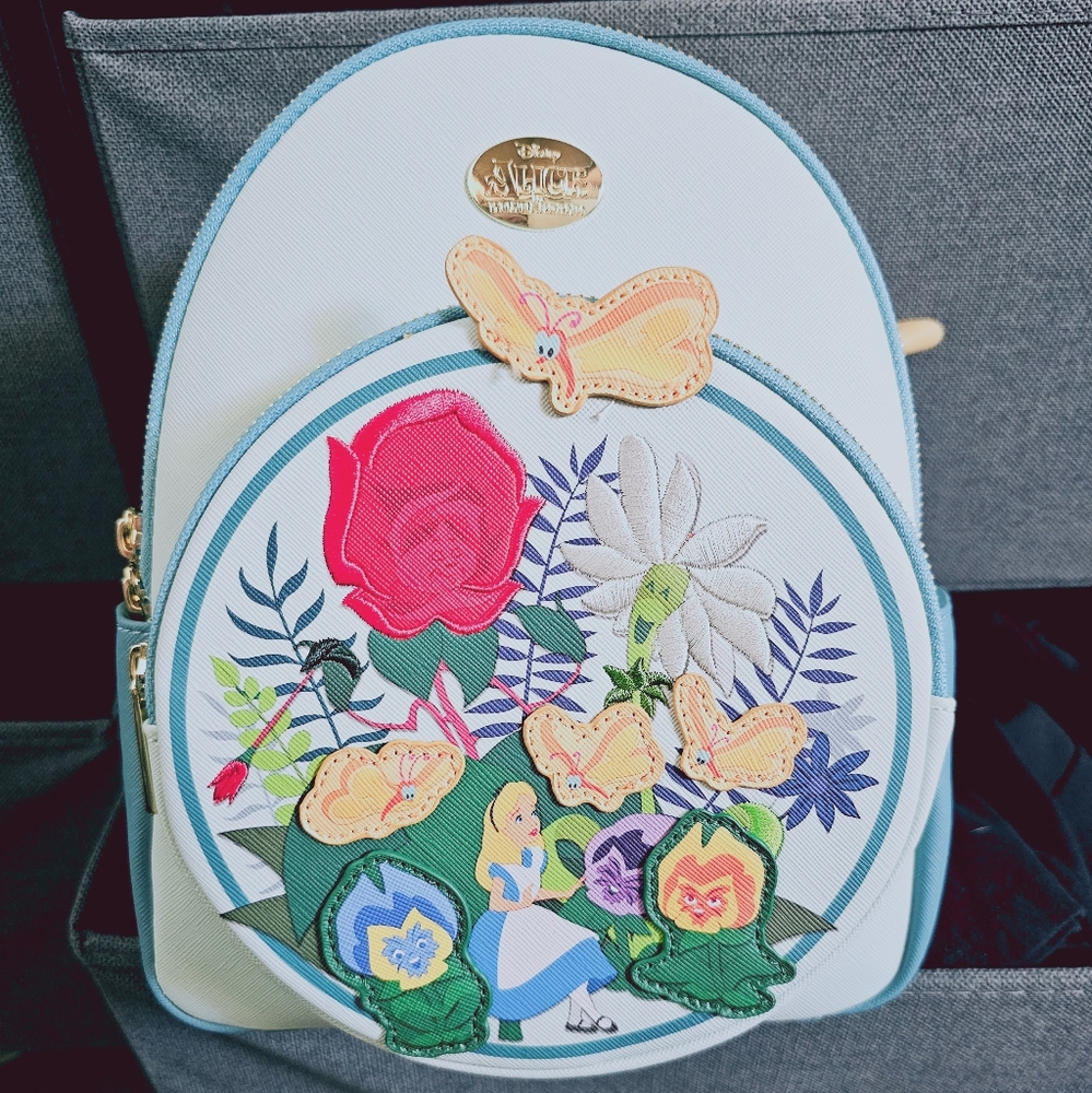 Disney Alice in Wonderland Singing Flower Mini Backpack